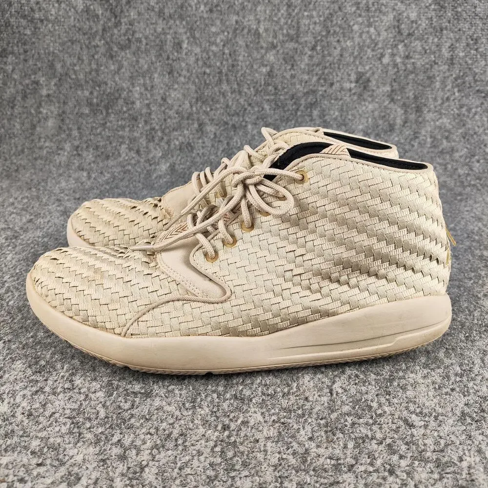 Jordan Eclipse Chukka Shoes Mens Size 8.5 Beige Woven Sneakers 881453-015